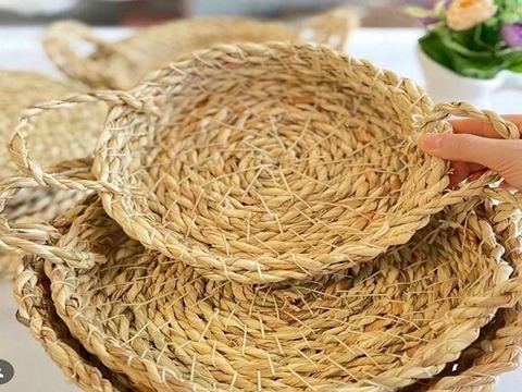 تصویر 4 از خرید سبد حصیری سه تیکه + قیمت فروش استثنایی